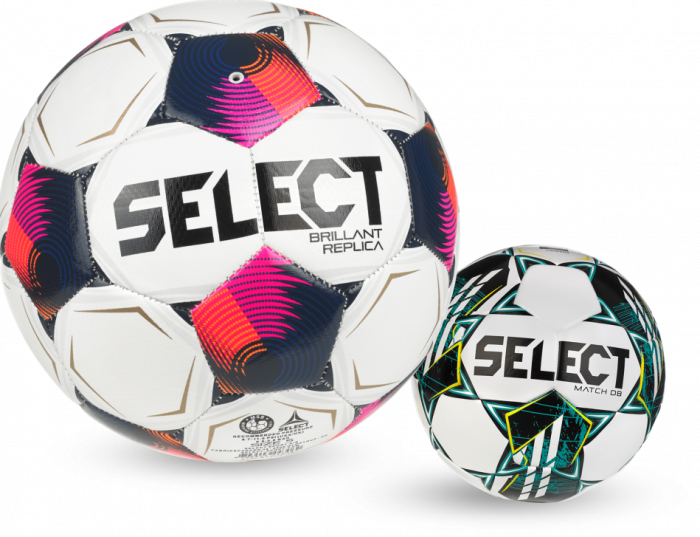Select - Big Football - Wit & pink
