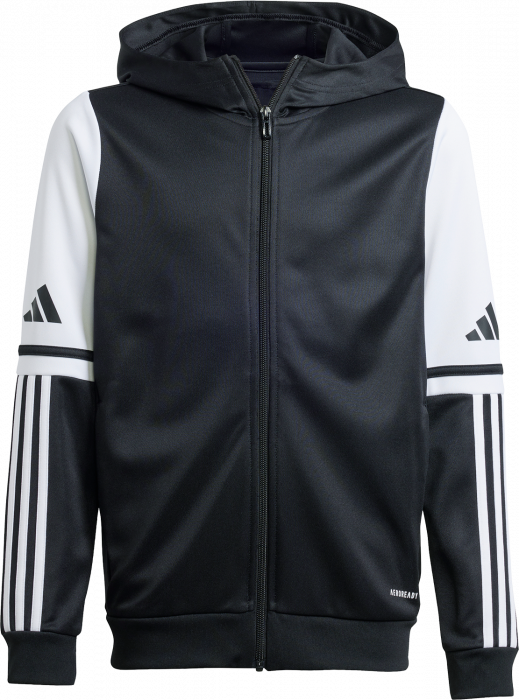 Adidas - Squadra 25 Hoodie With Full Zip - Black & white