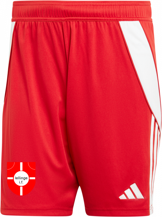 Adidas - Lellinge If Fodbold Home Shorts - Team Power Red & biały