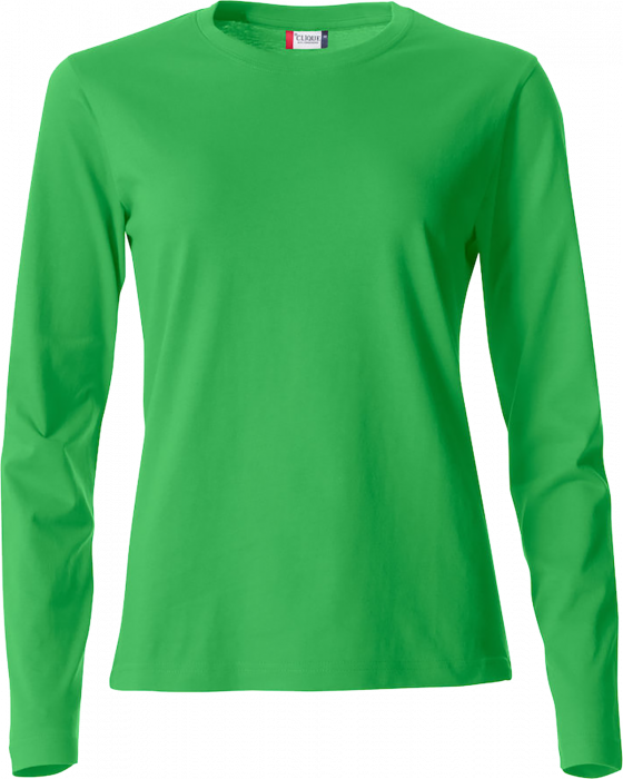 Clique - Basic-T L/s Ladies - Lindgrün