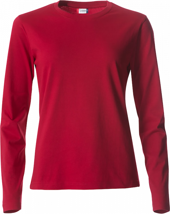 Clique - Basic-T L/s Ladies - Rosso