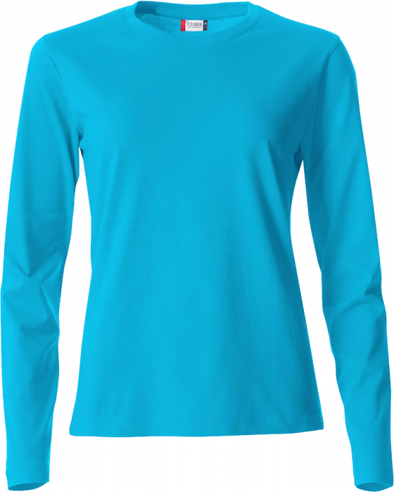 Clique - Basic-T L/s Ladies - Turchese