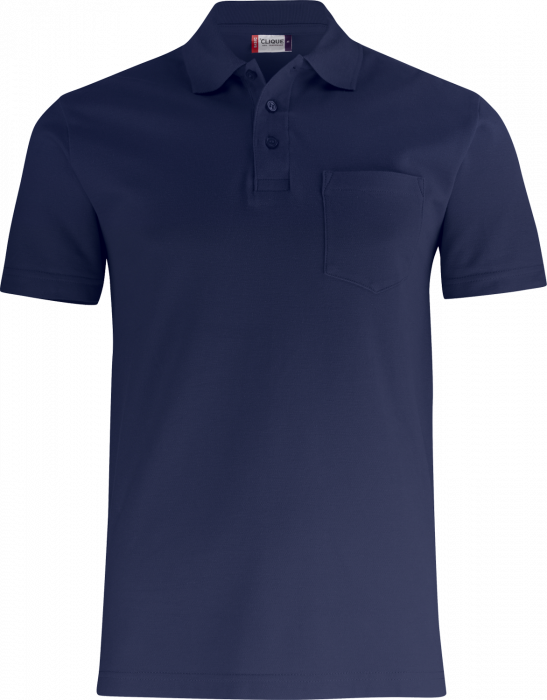Clique - Basic Polo W. Pocket - Dark Navy