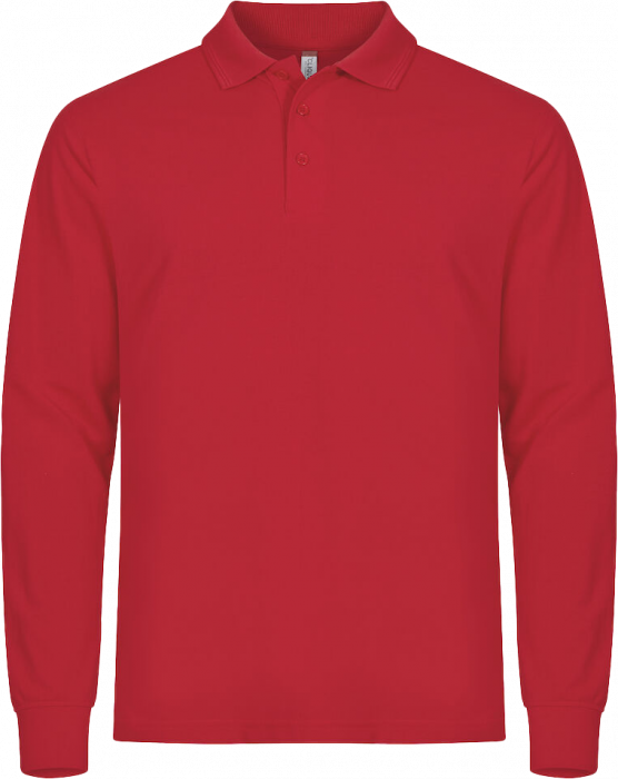 Clique - Manhattan Polo Longsleeve - Vermelho