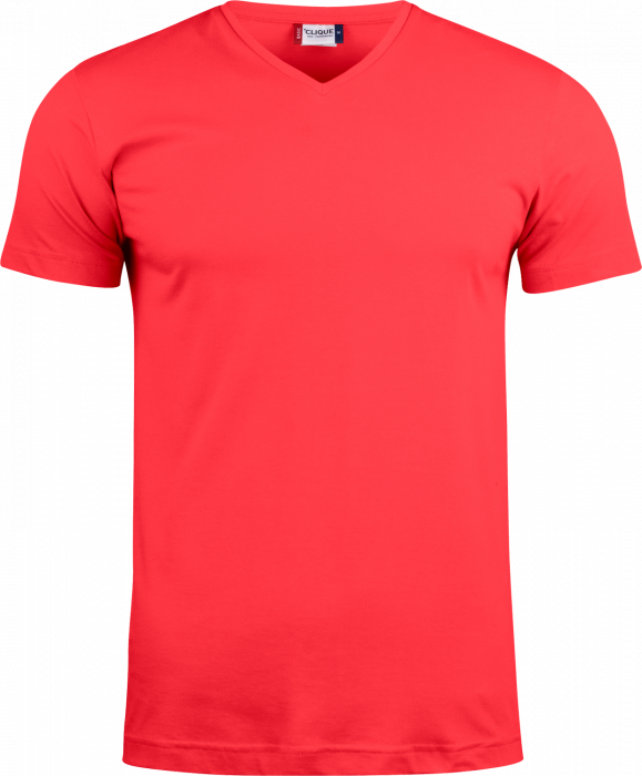 Clique - Basic V-Neck T-Shirt - Rosso