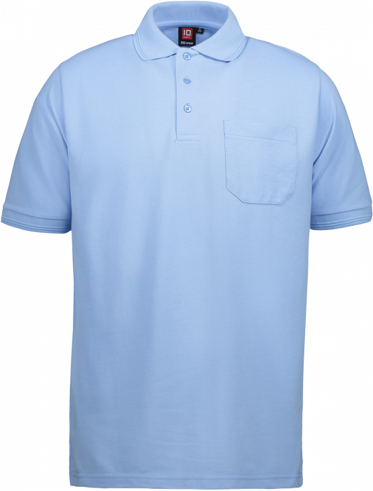 ID - Pro Wear Poloshirt Med Lomme - Jasnoniebieski