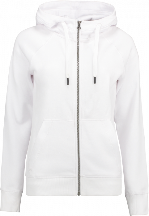 ID - Hoodie W. Zip  (Woman) - Wit