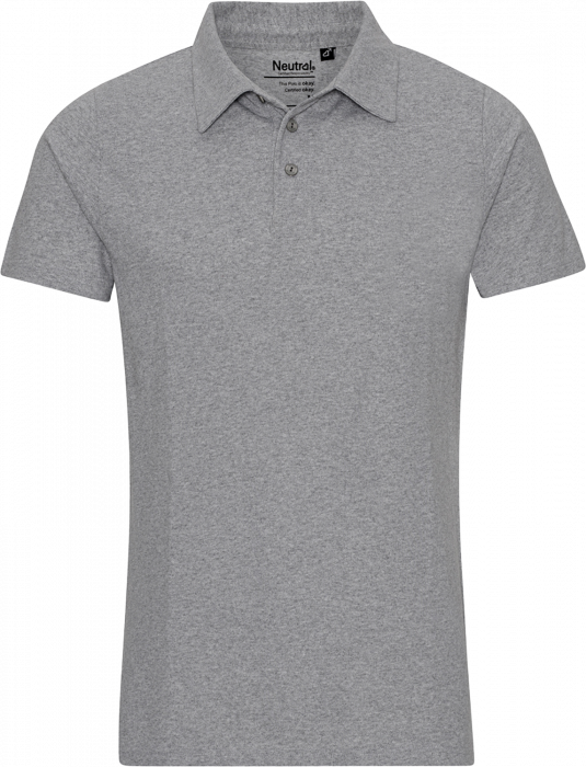 Neutral - Recycled Cotton Polo - Grey Melange