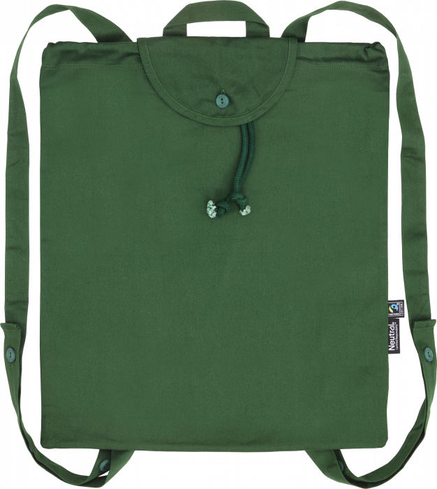 Neutral - Eco Cotton Twill Light Backpack - Bottle Green