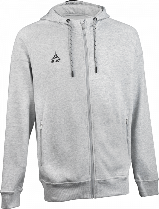 Select - Oxford V25 Hoodie W. Zip - Cinzento